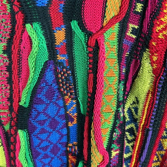 Rare Coogi Jungle Animal Knit Multicolor Retro Biggie Vintage HolyGrail Sweater - Picture 14 of 17